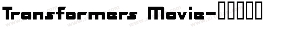 Transformers Movie字体转换